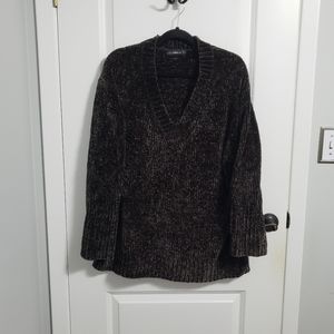 ZARA Black Chenille Oversized Sweater